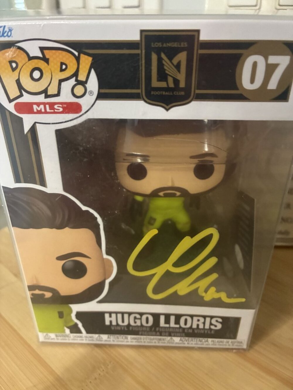 Funko Pop MLS Hugo Lloris #07 Vinyl Figure With LAFC Logo & VS Autographs Sticke